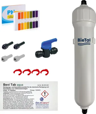 Produktbild von BieTal® Reinigung SET für Tafelwasser Sprudelwasser Geräte Anlage