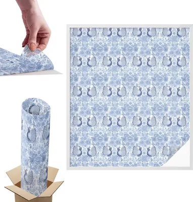 Zdjęcie produktu dla Folia witrażowa do okien - 116x100 cm - Folia witrażowa, dekoracyjna i nieprzezroczysta - Samoprzylepna folia dekoracyjna do szkła w witrażowy wzór - ochrona UV, łatwa w montażu, dekoracja okna - Kwiatowy ptak