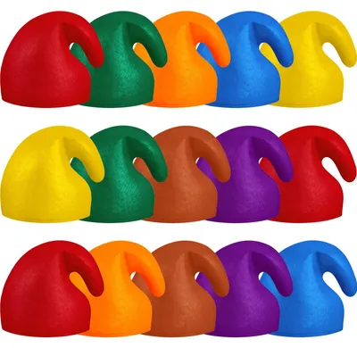 Spitzhüte für Erwachsene, 15 Stück, bunt, für Karneval & Partys
