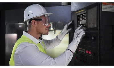 Produktbild von ANSELL HyFlex 11729 Handschuhe Größe 10 mit Schnittschutz und Touchscreen-Bedienung