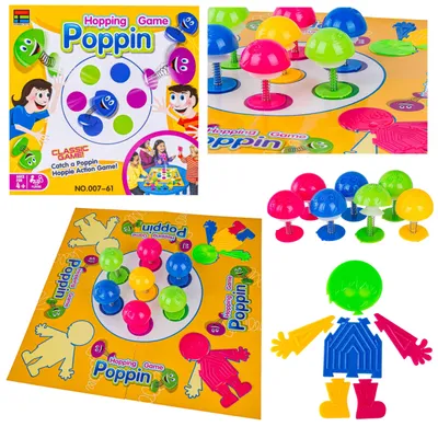 Produktbild von DK Hopping Game Poppin Familienspiel mit springenden Figuren