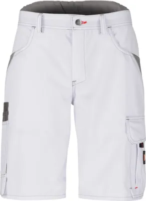Produktbild von beb HANDWERK Herren Shorts INFLAME 44cm Polyestermix Weiß/Grau 56