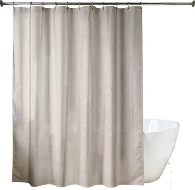 Produktbild von TENDANCE | Badvorhang - Duschvorhang - 180 x 200 cm - Grau - Wasserabweisend - Wasserdicht