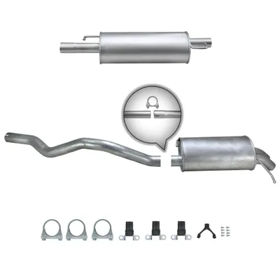 Produktbild von Auspuffanlage ab Kat VW TRANSPORTER V T5 1.9 TDi Multivan Bus Kasten KURZ SWB