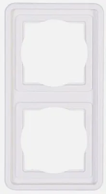 Produktbild von Kopp VISION arktisweiß Schalterprogramm Schutzkontakt Steckdose Schalter Rahmen Rahmen 2-fach
