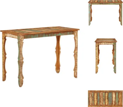 Obrázok produktu pre vidaXL Jedálenský stôl 110x52x76 cm staré drevo masív - Jedálenské stoly