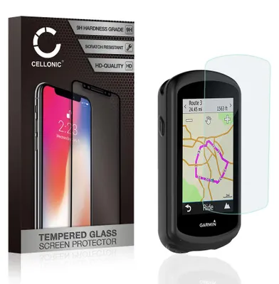Produktbild von CELLONIC Schutzhülle + Panzerfolie kompatibel mit Garmin Edge 1030 / Edge 1030 Plus Silikon Backcover Tasche Cover Case Etui schwarz