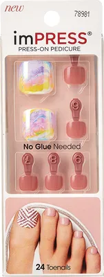 Image de KISS | Ongles artificiels Honey Bee - 24 pièces - Sans colle - Application facile - Durable