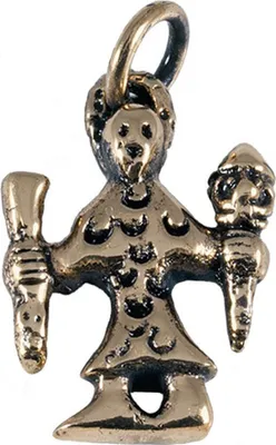 Produktbild von Wikingeranhänger Schmuck Anhänger Bronze - Wikinger - 29x21mm