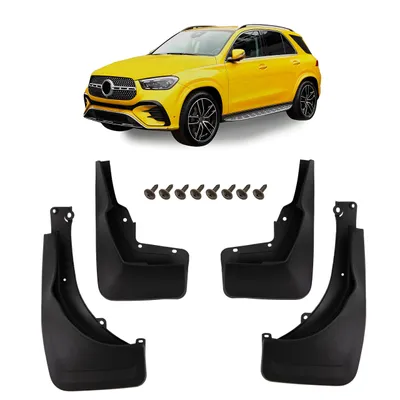 Produktbild von HERSTMOTO Schmutzfänger, 4er-Set Schmutzfänger-Kit Spritzschutz Schmutzfänger mit Befestigungssatz, passend für Mercedes GLE W167 2019+