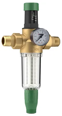 Produktbild von HERZ Druckminderer Druckregler 1" Manometer Wasserdruckminderer Verschraubungen Einstellanzeige