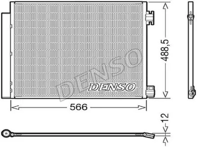 Produktbild von Kondensator, Klimaanlage DENSO DCN46026
