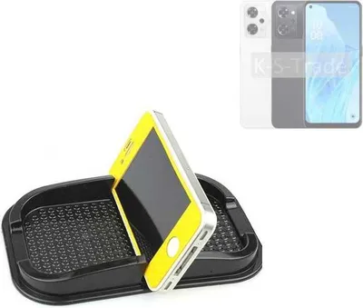 Produktbild von K-S-Trade Auto Anti Rutsch Matte Smartphone-Halter kompatibel mit Oppo Reno9 A Haft Pad Armaturenbrett Handy-Halterung Silikon