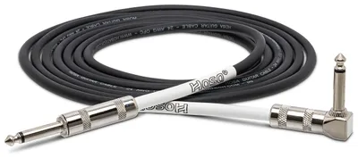 Produktbild von Hosa GTR-205R, hochwertiges Gitarrenkabel, abgewinkelter Klinkenstecker aus Metall, 5ft, 1,5m Länge
