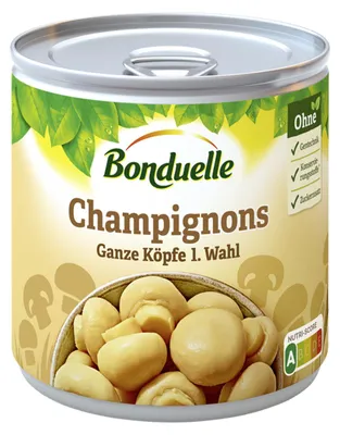 Obrázek produktu pro Houby Bonduelle celé hlavy I. Choice 390g