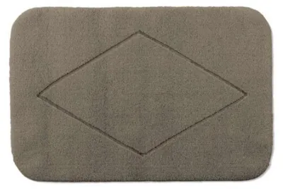 Produktbild von Rhomtuft Badteppich Raute 55x60cm Farbe taupe