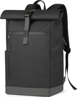 Produktbild von Inateck RollTop Rucksack Tagesrucksack Herren Damen 25L-30L Fahrradrucksack Schulrucksack Daypack für Uni Fahrrad Freizeit Job Sport Reisen, Radsport Rucksack, mit 17 Zoll Laptopfach, Wasserabweisend