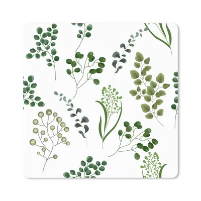 Obrázek produktu pro Podložka pod myš - Byliny - Eukalyptus - Design - 20x20cm - Podložka pod myš