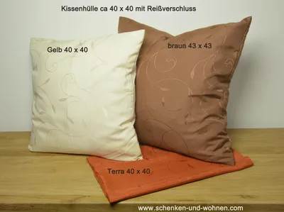 Produktbild von Kissenhülle terra mit Kringel ca. 43 x 43 cm