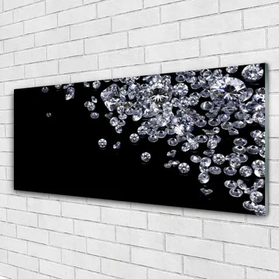 Produktbild von Acrylglasbilder 125x50 Wandbild Druck Diamanten Kunst