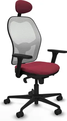 Immagine prodotto di Sedia da ufficio con poggiatesta Jorquera Piqueras y Crespo 3D036N1 Rosso granato