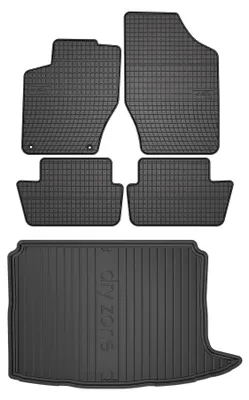 Obrázek produktu pro Gumové autokoberce SolidPRO + vana kufru DryZone pro: Citroen C4 I 2004-2010 hatchback 5 ks