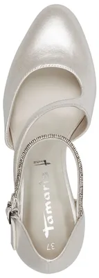 Produktbild von Tamaris Damen Pumps Riemchenpumps Strassbesatz Stiletto 1-22425-44, Größe:37 EU, Farbe:Weiß