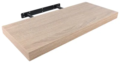 Obrázok produktu pre Nástenná polička 60x25x4 cm, farba: biely dub