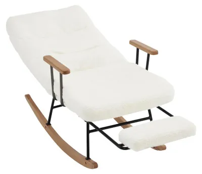 Immagine prodotto di Sedia a dondolo - Poltrona - Sedia relax - Seggiolone - Rivestimento confortevole