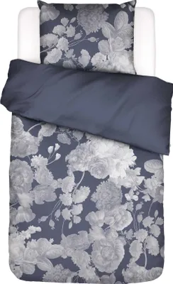 Produktbild von Essenza Satin-Bettwäsche-Garnitur Eunice Farbe Nightshadow blue Größe 200x200+2x80x80