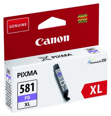 Image de Canon CLI-581PB XL - Taille XL - bleu photo - réservoir d'encre d'origine - pour PIXMA TR7550, TR8550, TS6150, TS6151, TS8150, TS8151, TS8152, TS9150, TS9155