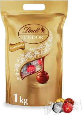 Productafbeelding van Lindor, gemengde chocolade, zacht smeltende melkchocolade, 1000g