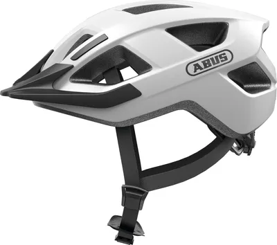 Produktbild von ABUS Fahrradhelm Aduro 3.0 LED - sportiver City-Helm in stilvollem Design für alltägliche und sportliche Touren - mit Rücklicht - für Damen und Herren - Weiß, Größe S (51-55 cm)
