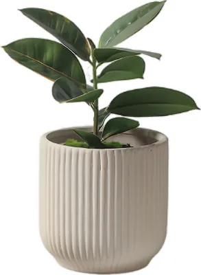 Obrázok produktu pre 11 cm okrúhly keramický kvetináč, interiérové kvetináče s drenážou, okrúhle moderné keramické záhradné kvetináče