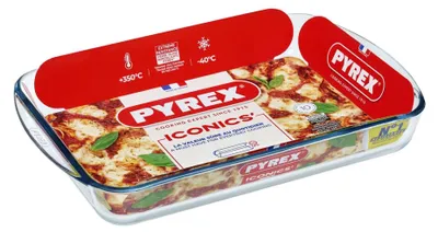 Produktbild von Pyrex 239B000/5646, Lasagne-Backform, Rechteckig, Glas, Transparent, 220 - 300 °C, 1 Stück(e)