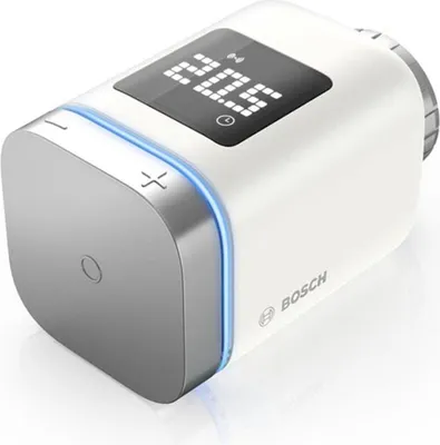 Produktbild von Bosch Smart Home Heizkörperthermostat II, smartes Thermostat mit App-Funktion, kompatibel mit Amazon Alexa, Apple HomeKit, Google Home