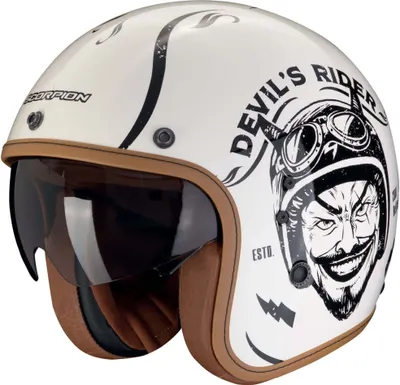 Obrázek produktu pro Scorpion Belfast Evo Romeo jet helma, bílá/černá, S (55/56)