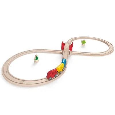 Produktbild von Hape Eisenbahnstrecke mit Achterschleife E3700