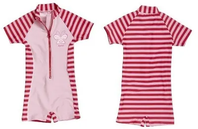 Produktbild von Playshoes UV-Schutz Einteiler Streifen rot/rosa Gr. 86/92