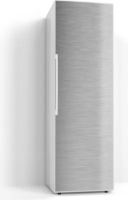 Produktbild von DEQORI Magnetmatte Kühlschrank beschreibbar 60x190 cm 'Gebürsteter Stahl' Magnetfolie