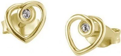 Produktbild von cai Ohrstecker 925/- Sterling Silber vergoldet Zirkonia