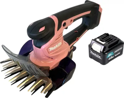 Obrázok produktu pre Akumulátorové nožnice na trávu Makita UM 600 DMP 12 V max 160 mm ružové + 1x batéria 4,0 Ah - bez nabíjačky