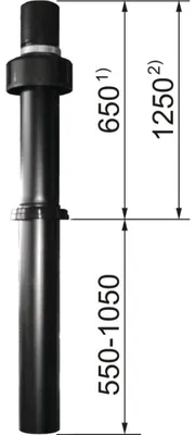 Produktbild von WOLF Luft-/Abgasführung DN 80/125, Braun