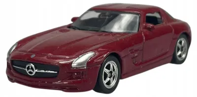 Produktbild von Welly Mercedes-Benz SLS AMG Metallmodell Rot Maßstab 1:60