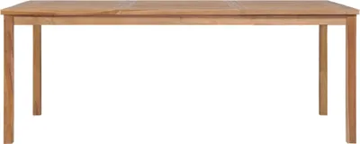 Image de vidaXL Table de jardin 200x100x77 cm bois massif teck