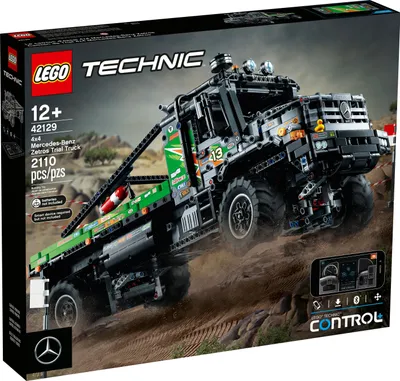 The box of a LEGO Technic 4x4 Mercedes-Benz Zetros Trial Truck.