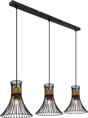 Produktbild von Globo Lighting Hängeleuchte Metall schwarz, 3x E27