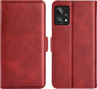 Produktbild von Mobigear Slim Magnet  Realme 9 Pro Plus Hülle Klapphülle Geldbörse - Rot