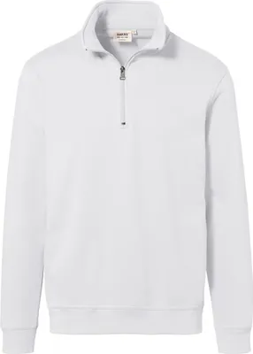 Produktbild von HAKRO Zip-Sweatshirt Premium 451, weiß, M