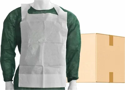 Produktbild von Maimed Einmal-Schutzlätz.m.Auffangta.37x66cm weiß 100 St